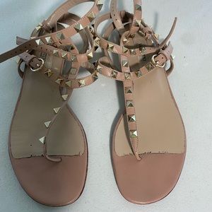 Valentino Garavani Rockstud leather sandals Size 37